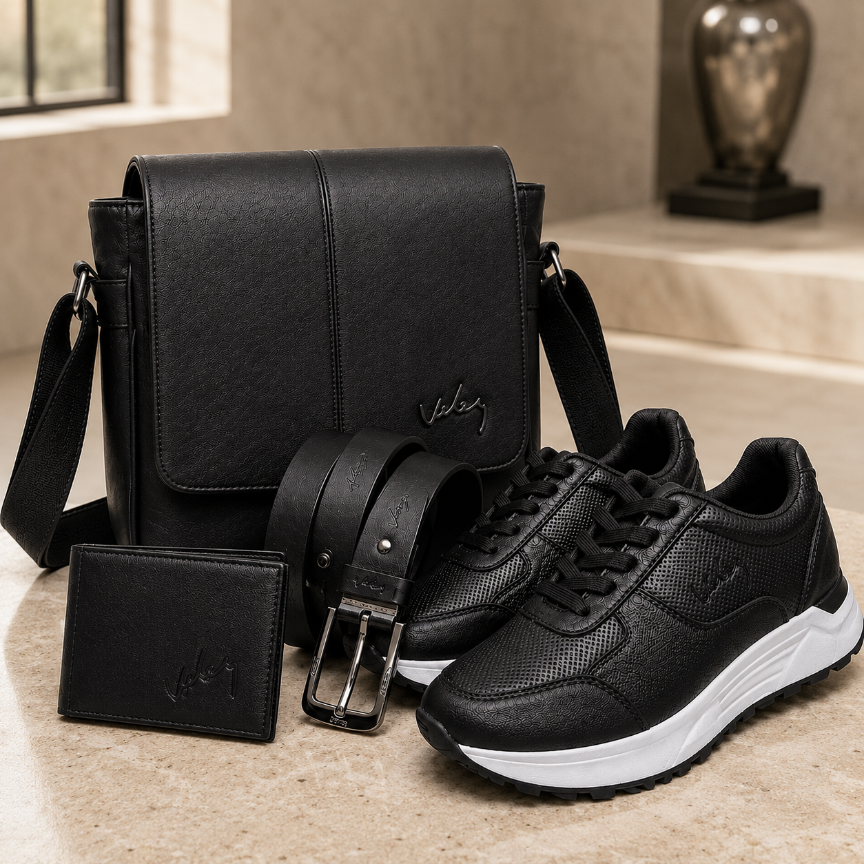 Combo Papá Elite, Carriel, correa, billetera y zapatos